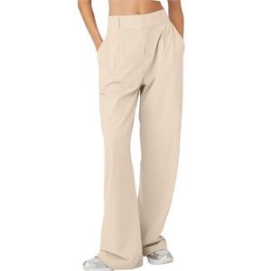 Alo Yoga High-Waist Dreamscape Trouser Macadamia M